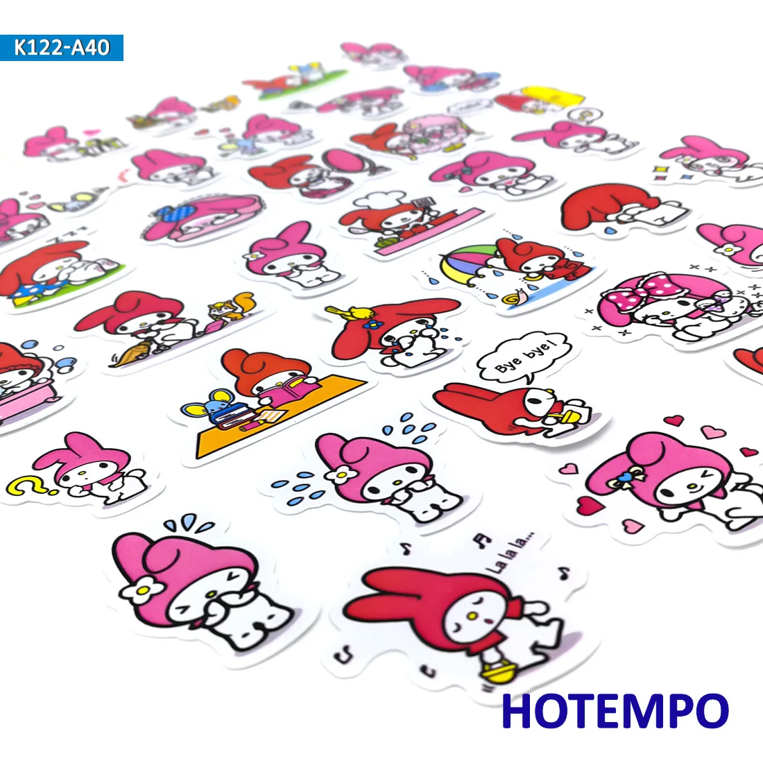 40 шт. Sanrio милые розовые наклейки для девочек, милые наклейки для детей, сделай сам, Детские Канцелярские принадлежности для скрапбукинга, дневник, наклейки Pegatinas