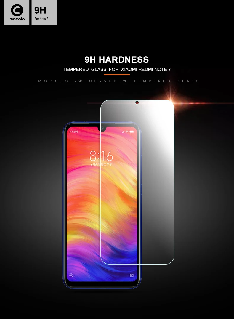 Xiaomi Redmi note 7 закаленное стекло Mocolo HD прозрачная защитная пленка для экрана для Xiaomi Redmi note 7 pro Global Glas защитная пленка
