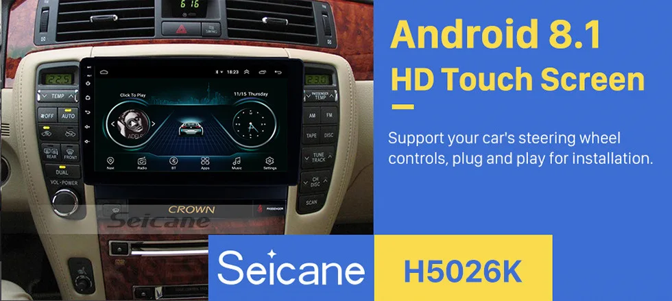 Seicane Android автомобильный Радио Стерео gps навигация для Toyota старый crown 2010 2011 2012 2013 2 Din сенсорный автомобильный мультимедийный плеер