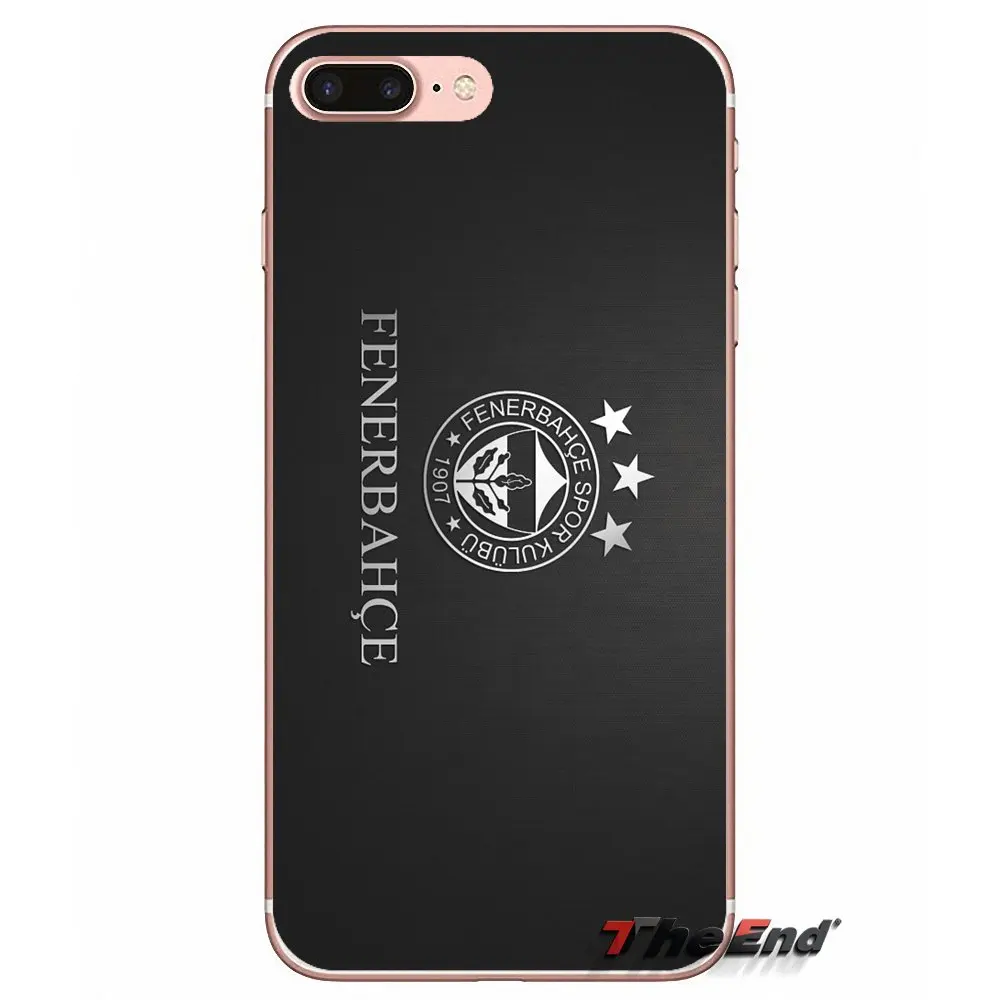 Мягкий чехол с логотипом футбольного клуба Fenerbahce для iPhone X 4 4S 5 5S 5C SE 6 6S 7 8 Plus Samsung