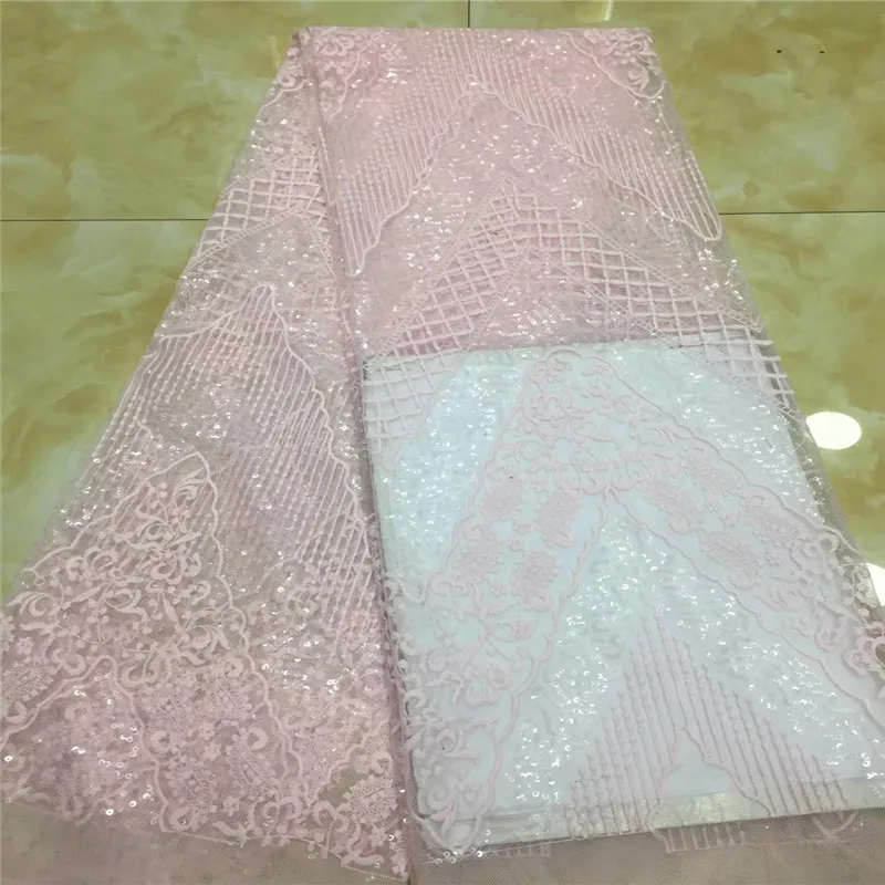 

Cassiel African Lace Fabric With Sequins Nigerian Lace Fabric 2019 High Quality Lace Material French Lace Fabric For Women