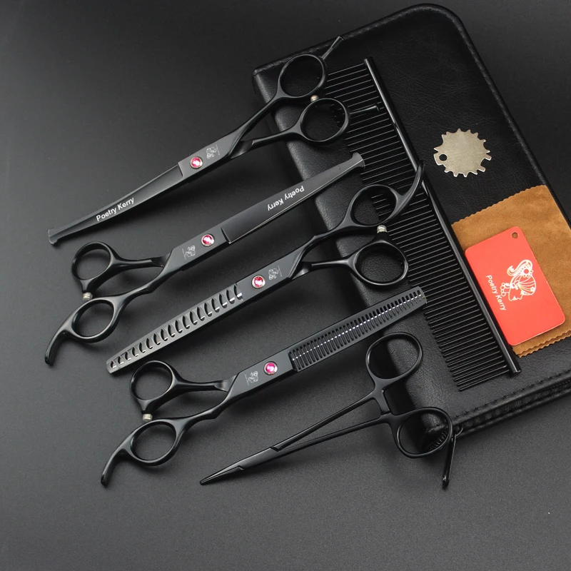 7-дюймовые стандартные прямые ножницы для вырезания зубов японские 440c ухода за