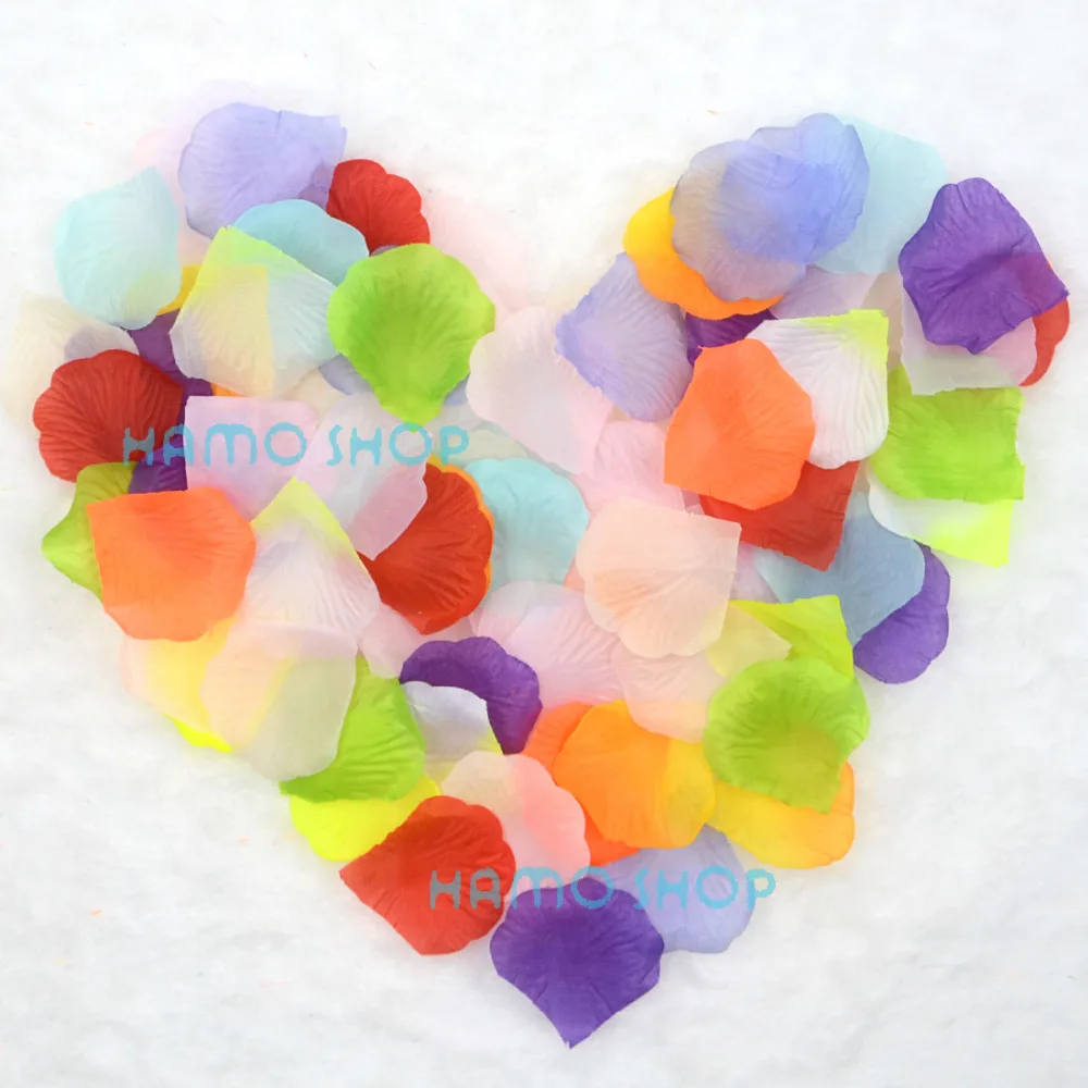 200 шт. различные цвета шелковые розы цветочные лепестки для свадьбы Вечерние