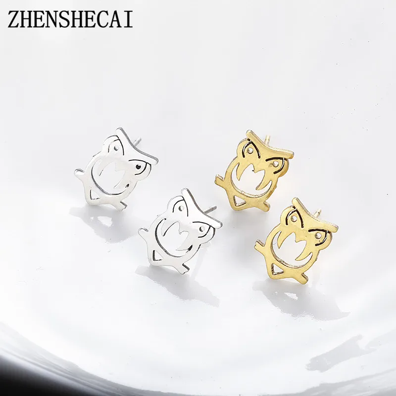 Уникальные очаровательные ювелирные изделия сова золотого цвета серьги для