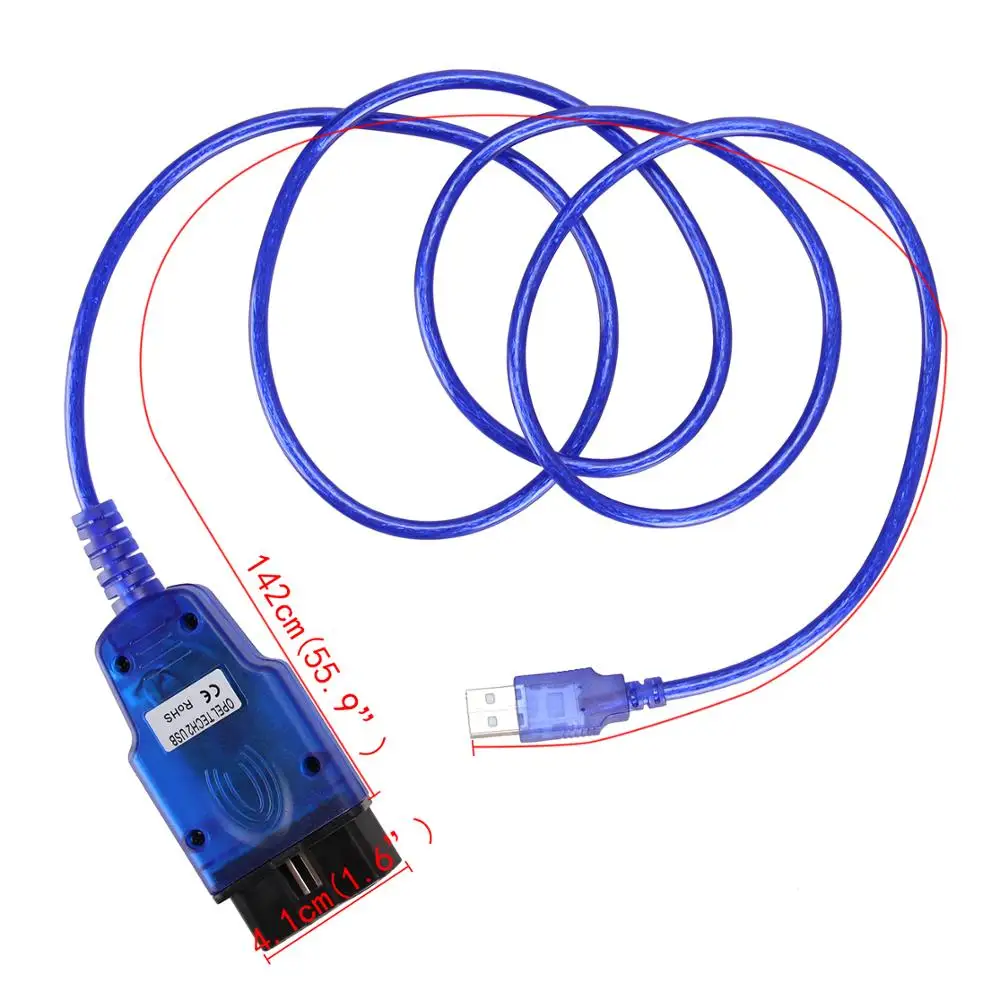 USB кабель KKL FT232RL чип VAG-COM 409,1 OBD2 OBDII диагностический сканер для VW Audi Seat Skoda