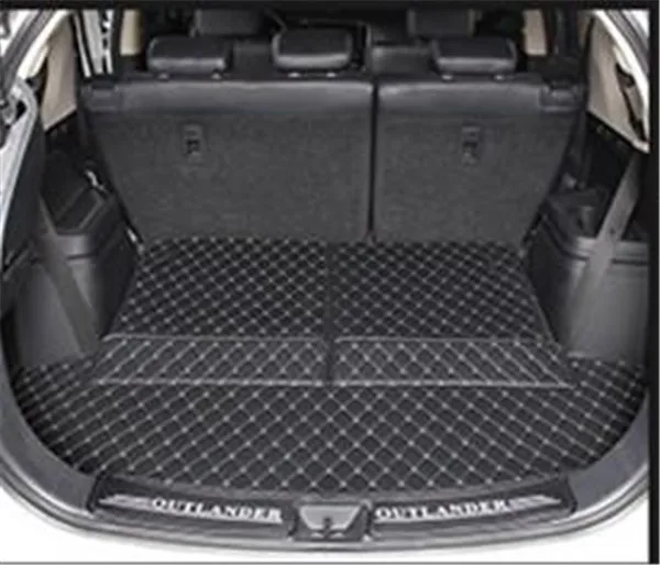7 seats P Коврик для багажника автомобиля для Mitsubishi Outlander 2013- грузовой лайнер интерьерные аксессуары ковер автомобильный Стайлинг коврик для багажника - Цвет: 7 seats P