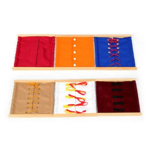 

Montessori Material Kids Dressing Frame 1Pc Basic Life Skills Practical Educational Preschool Training Brinquedos Juguets