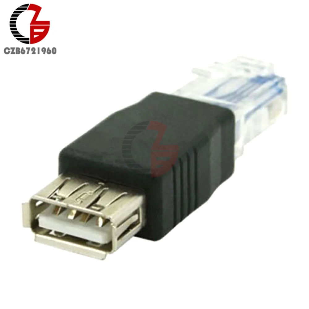 2Pcs USB A Female To 10/100Mbps Ethernet LAN RJ45 Male Network Adapter Connector | Обустройство дома