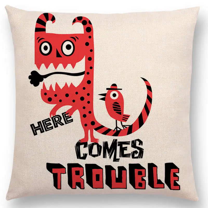 Детские красочные декоративные буквы радужные милые маленькие монстры забавные