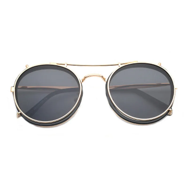 MINCL/Ретро мужские солнцезащитные очки для близорукости клип панк близорукость