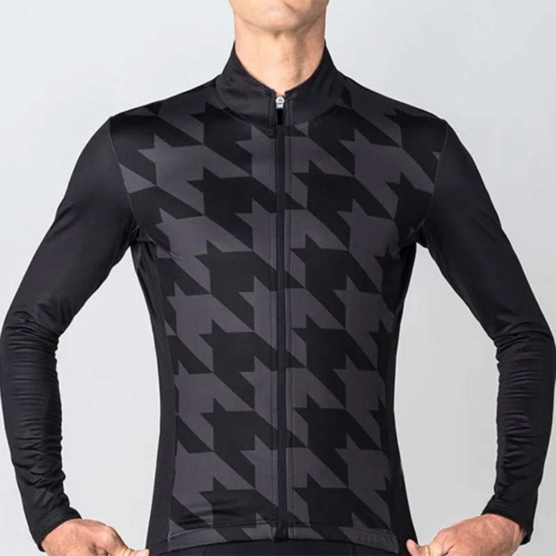 Jersey J Fietskleding wielrennen zomer heren набор Runchita зима pro team Fleecec Велоспорт Джерси с длинными рукавами наборы Майо ciclismo - Цвет: Jersey J