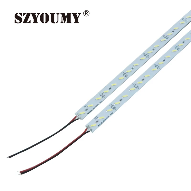 SZYOUMY 150X1M SMD 7020 72 LED s жесткая световая полоса светодиодная холодный белый теплый 12 В