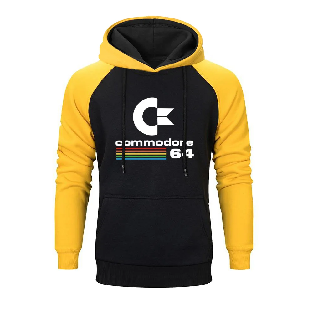 Осень, толстовка Commodore 64, реглан, C64 SID Amiga, Ретро стиль, 8 бит, ультра крутой дизайн, виниловая толстовка, Мужская индивидуальная Толстовка