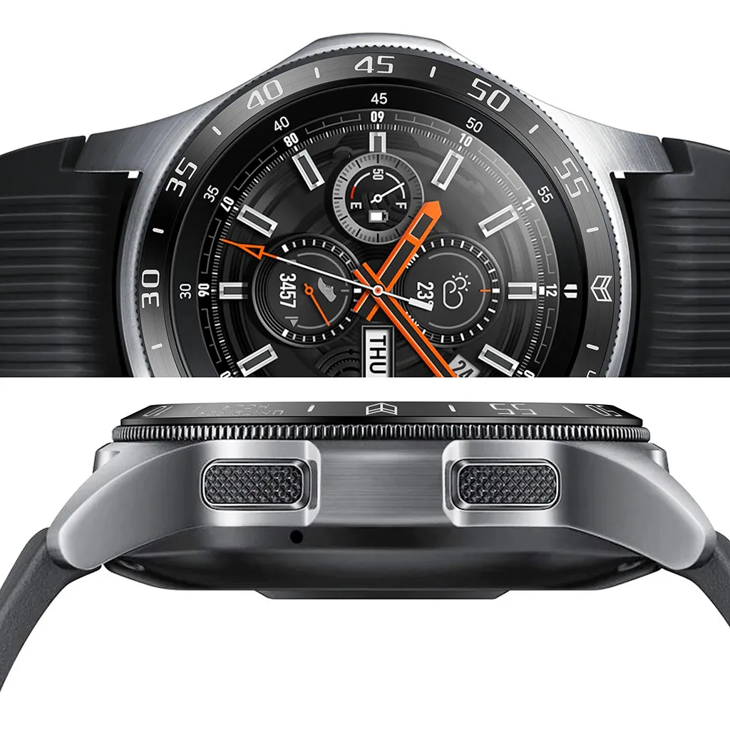 Новинка кольцо Обложка для часов Samsung gear 3 Galaxy watch 46 мм ободк клейкий чехол