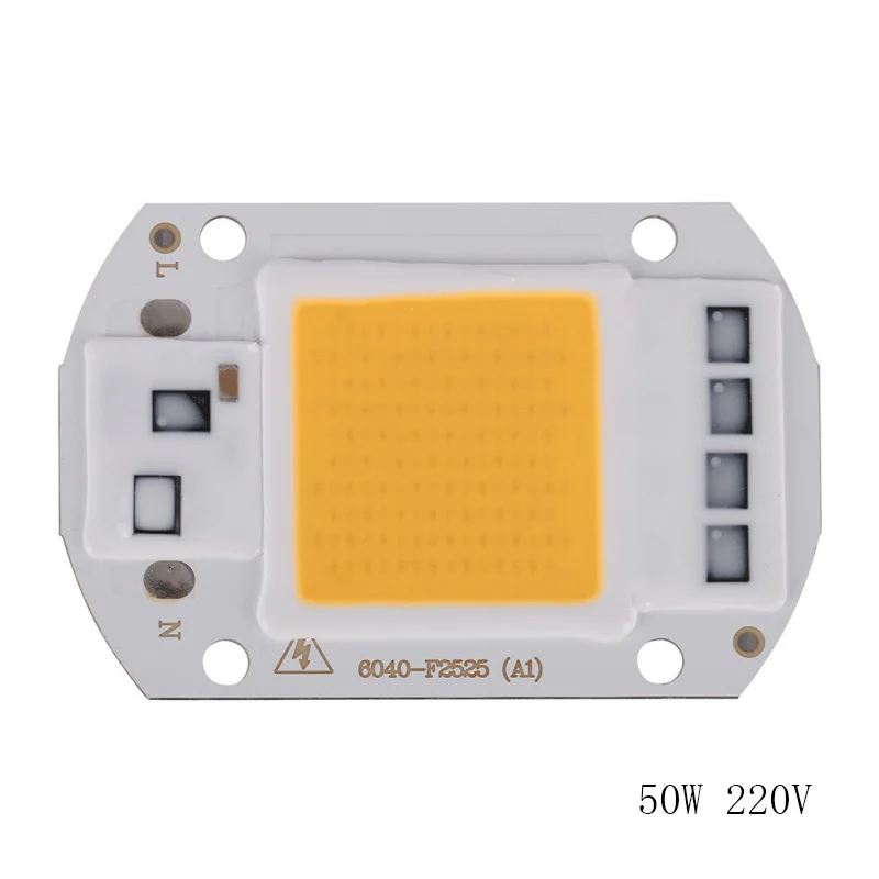 Ярдовый светильник 20 Вт 30 50 светодиодный чип 220 В COB вход IP65 Smart IC подходит для