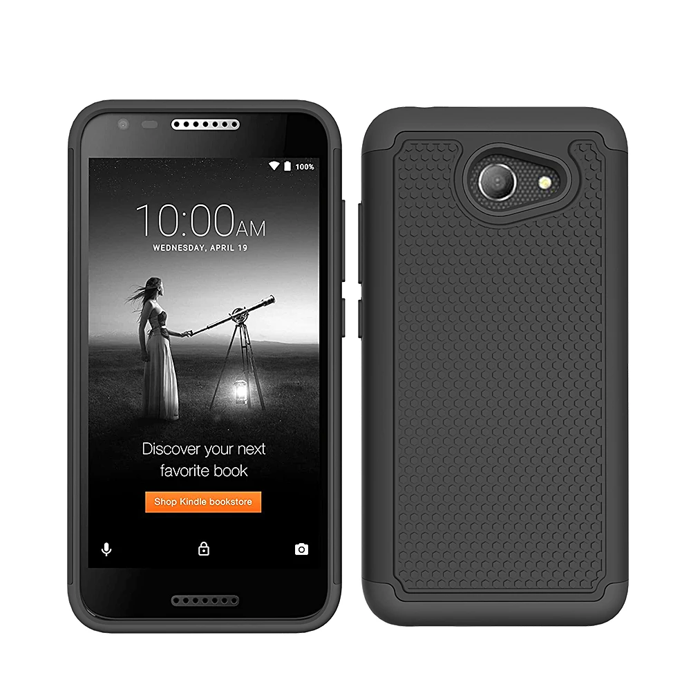 Для Alcatel Kora/A30/ZIP LTE A577VL A576BL сверхмощный Гибридный бронированный двухслойный чехол