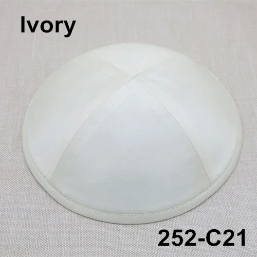 252c21 Poly Silk Kippah 19 см kippot kippa yarmulkes Skullies& Beanies еврейская Кепка kipot kipah - Цвет: 252c21