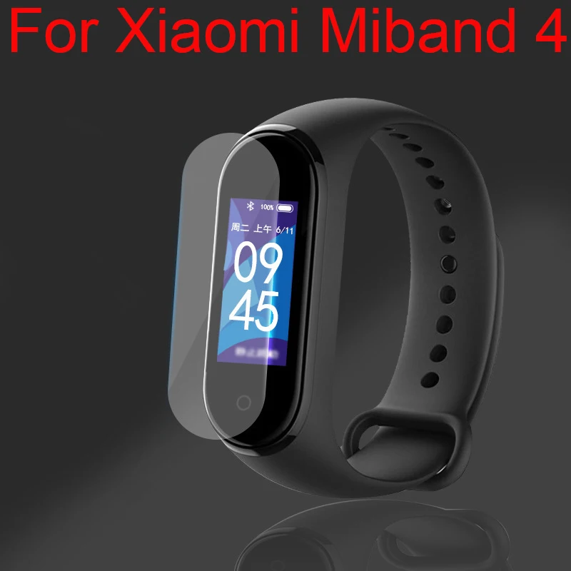 Оптовая продажа 10 шт. mi Band 4 браслет экран защитная пленка ТПУ мягкий полный нано HD