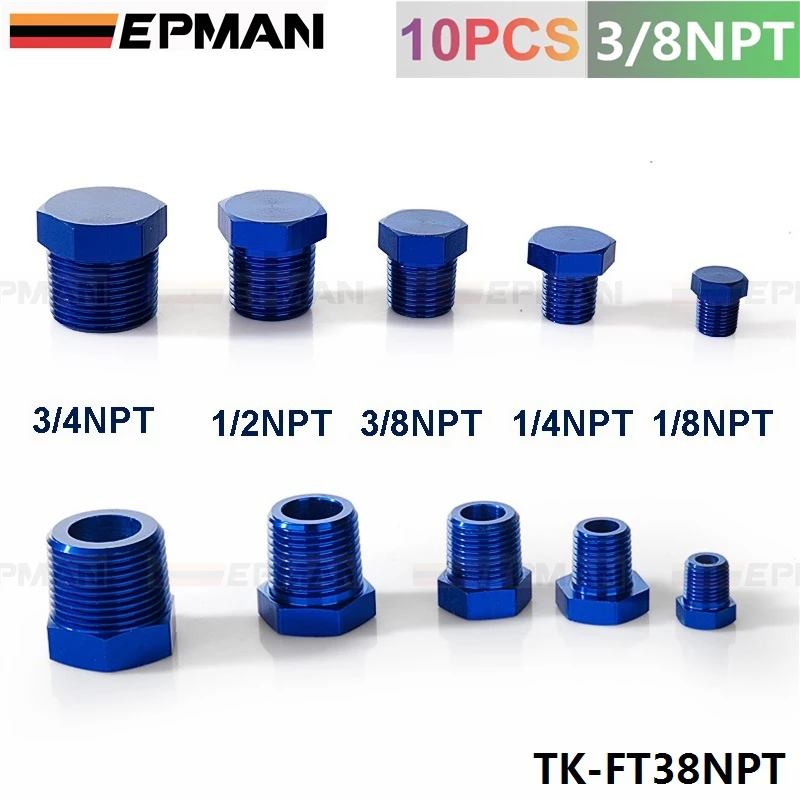 3/8 &quotNPT алюминиевая Шестигранная головка мужской порт Блок вилки соединителя с