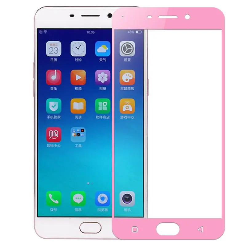 3D закаленное стекло для OPPO R9 Полное покрытие экрана Взрывозащищенная защитная