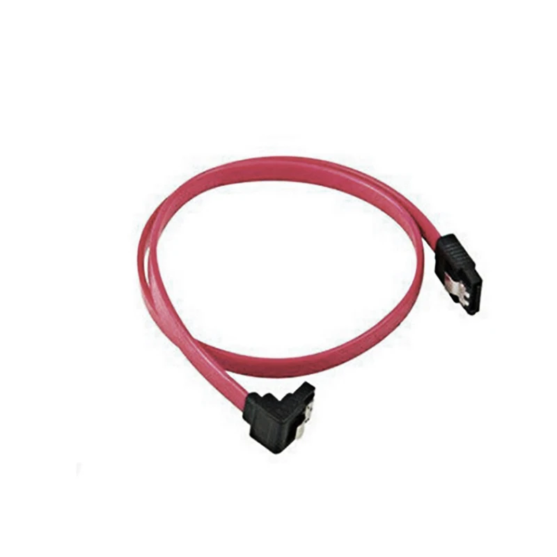 2 pcs/lot New Red 40cm SATA Cable Straight-Right Angle SATA ATA RAID DATA HDD Hard Drive Signal Cable High Quality