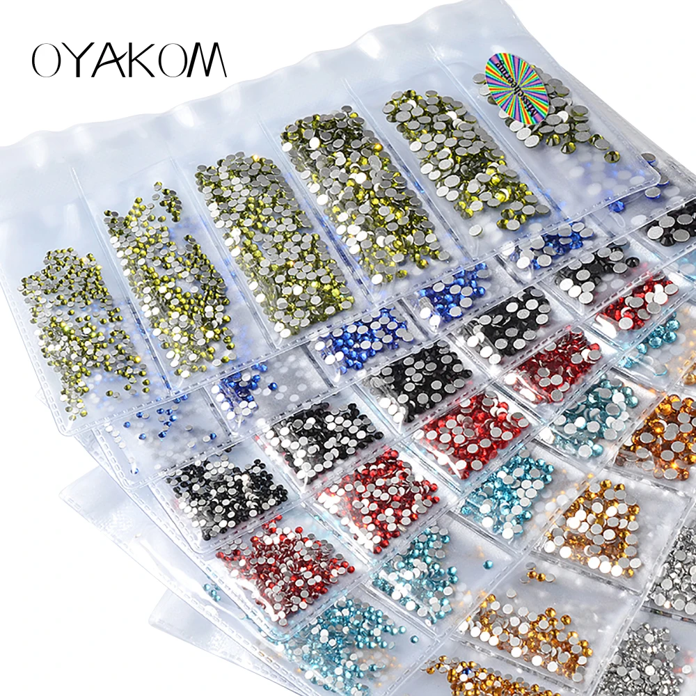 OYAKOM супер блестящие стразы на ногти для украшения ногтей хрустальные шармы 3D