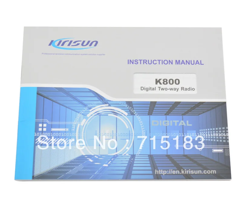 Рация Kirisun K800 UHF 400-470 МГц 10 км цифровая портативная двухсторонняя рация DPMR |