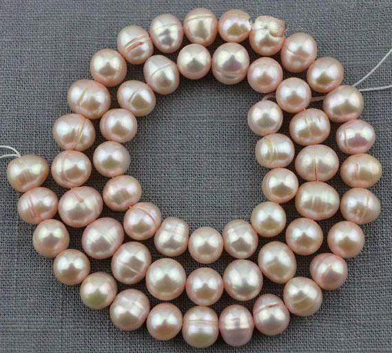 

Unique Pearls jewellery Store Round Potato 7-8mm Pale Pink Freshwater Pearl Loose Beads One Full Strand YLC1-30