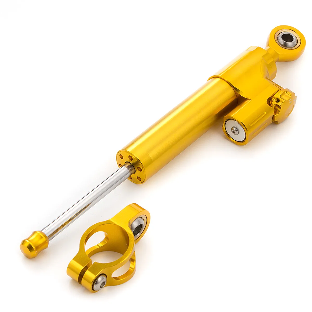 Gold-damper Для Kawasaki Z1000 Z750 Z 750 1000 2003-2009 2004 2005 ЧПУ мотоциклов стабилизатор демпфер в комплекте рулевое крепление комплект кронштейн - Цвет: Gold-damper