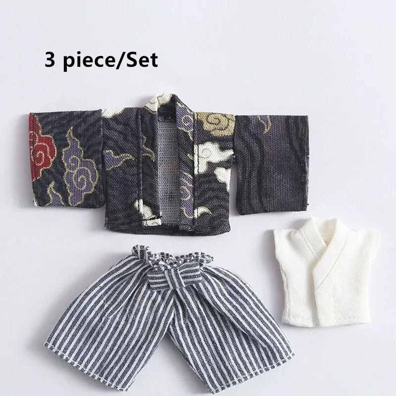 set 1 3 шт./компл. ob11 кимоно 1/12 кукла банный комплект 1/12 кукольная одежда(подходит для Ob11, obitsu11, BJD12, cu-poche - Цвет: set 1