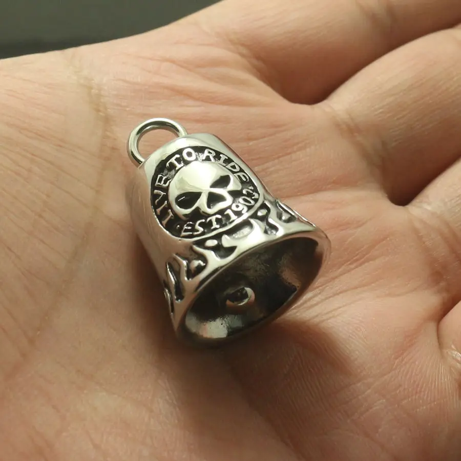 Мужской мальчик из нержавеющей стали 316L крутой двухсторонний призрачный Райдер пламенная поездка для жизни, живая поездка Seketon подвеска