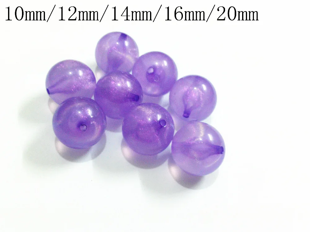 Новинка! Пурпурные прозрачные блестящие бусины с иллюзией 12 мм/20 мм|glitter beads|beads