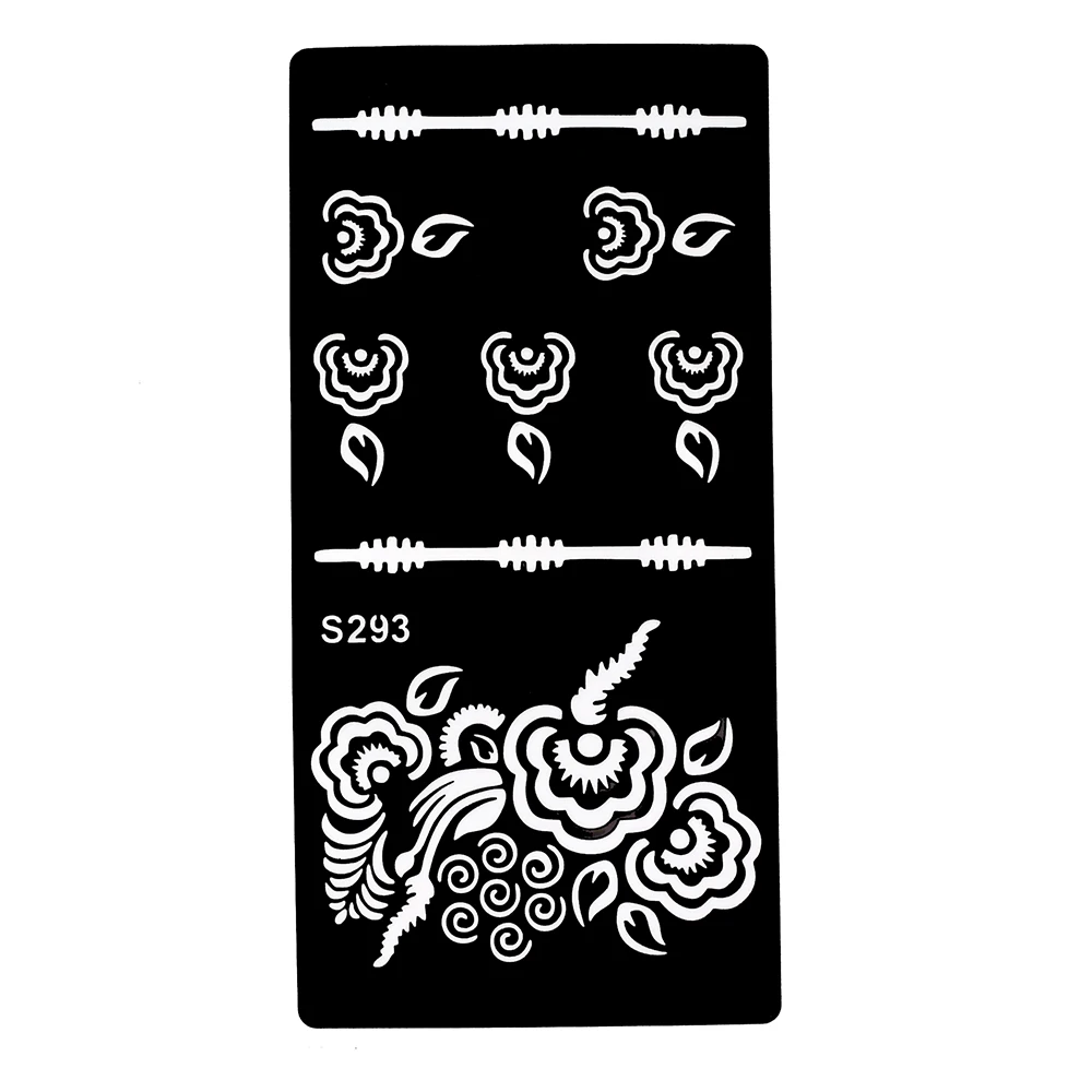 Трафарет для татуировок с индийской хной 6 шт.|stencil patterns|stenciling ideastattoo stencil pen |