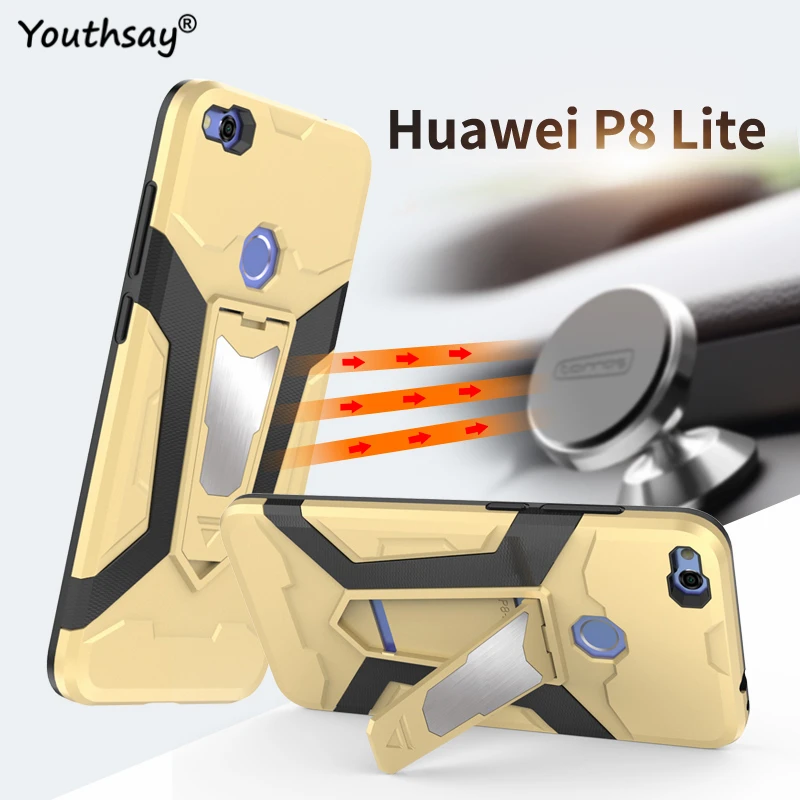 Huawei P8 Lite 2017 чехол Роскошные Пластик Броня Жесткий для телефона huawei lite Coque Fundas |