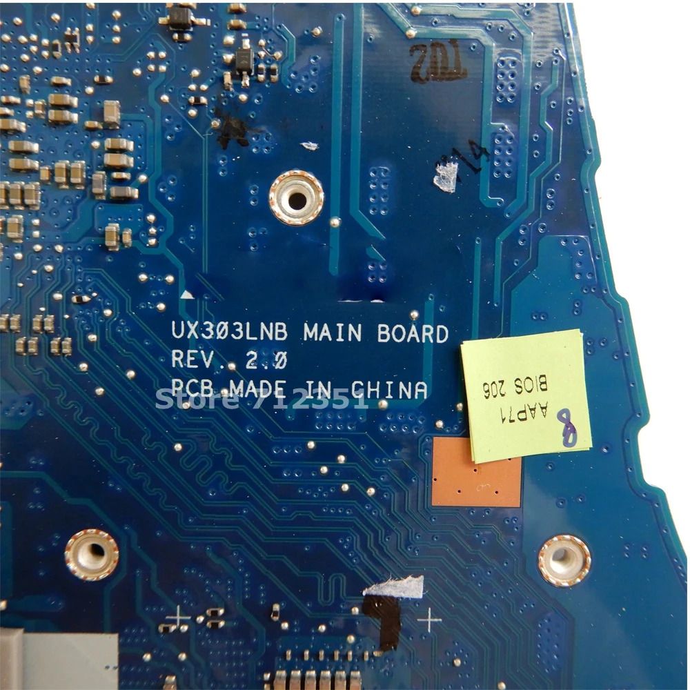 UX303LNB i5 5200 CPU 4GB RAM GT840M Материнская плата ASUS Ultrabook UX303LB UX303LN UX303L U303L материнская