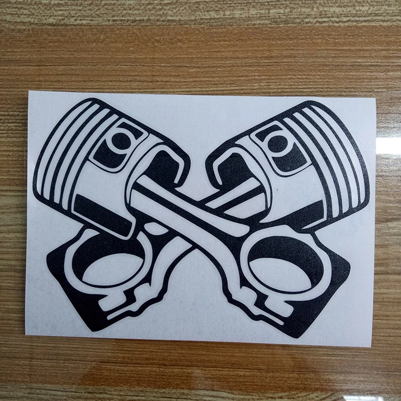 Piston Power Jdm Car Stickers Decals Decorative Personality Pattern Accessories Vinyl Packaging Engine Principle | Автомобили и