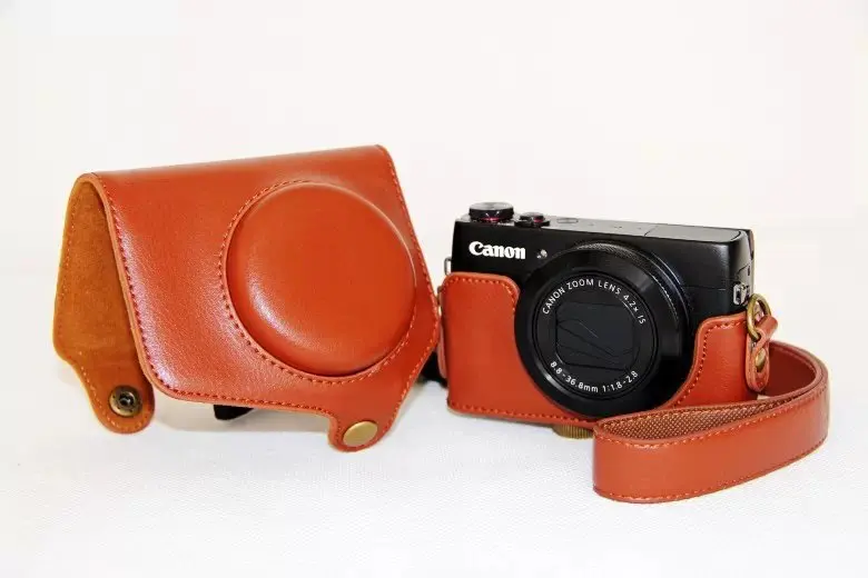 Новый Модный чехол для камеры Canon Powershot G7X сумка цифрового фотоаппарата с ремешком