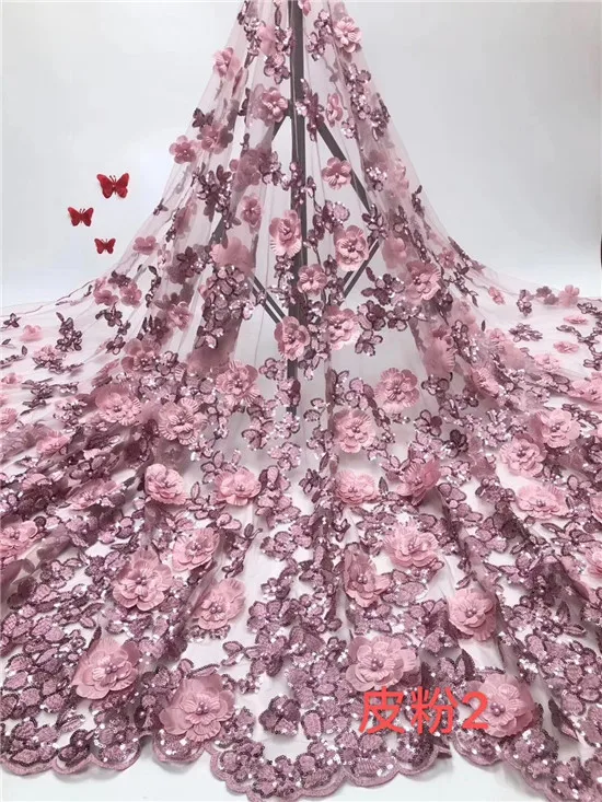 

Latest French Nigerian Laces Fabrics With Beads Gold African Lace Fabric 2019 High Quality French Tulle Lace Material