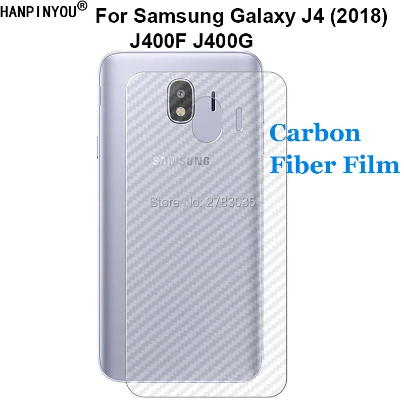 Для Samsung Galaxy J4 (2018) J400 5 &quot3D защитная задняя пленка из углеродного волокна с