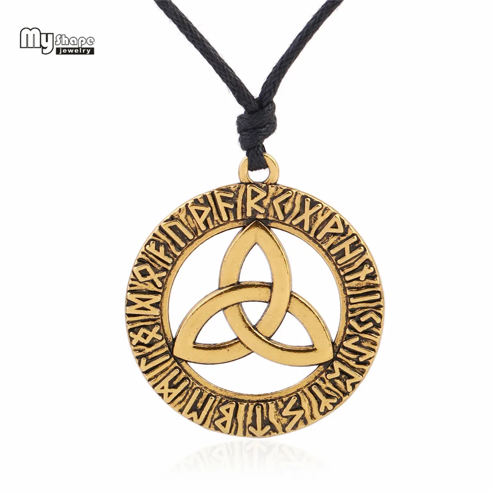 My shape Odin Horn подвеска эффектное ожерелье тройной Рог Odin Horned ожерелье Викинг скандинавский чокер троица скандинавские руны