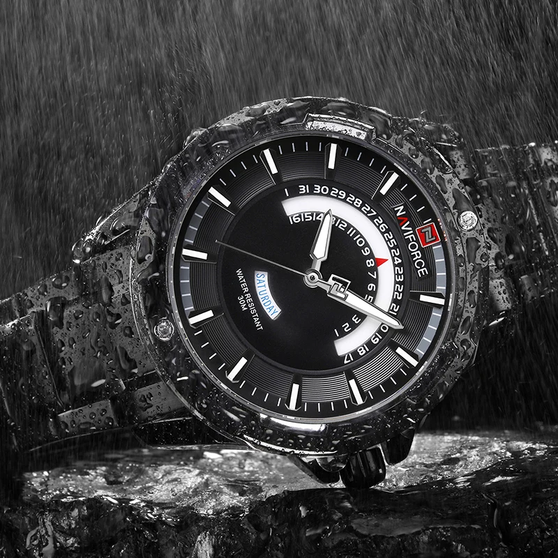 Naviforce Спортивные часы Для мужчин Роскошные Top Brand аналоговые кварцевые Мода