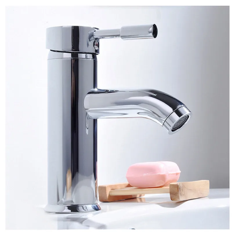 Современный простой для ванной кухни раковины кран горячей/холодной