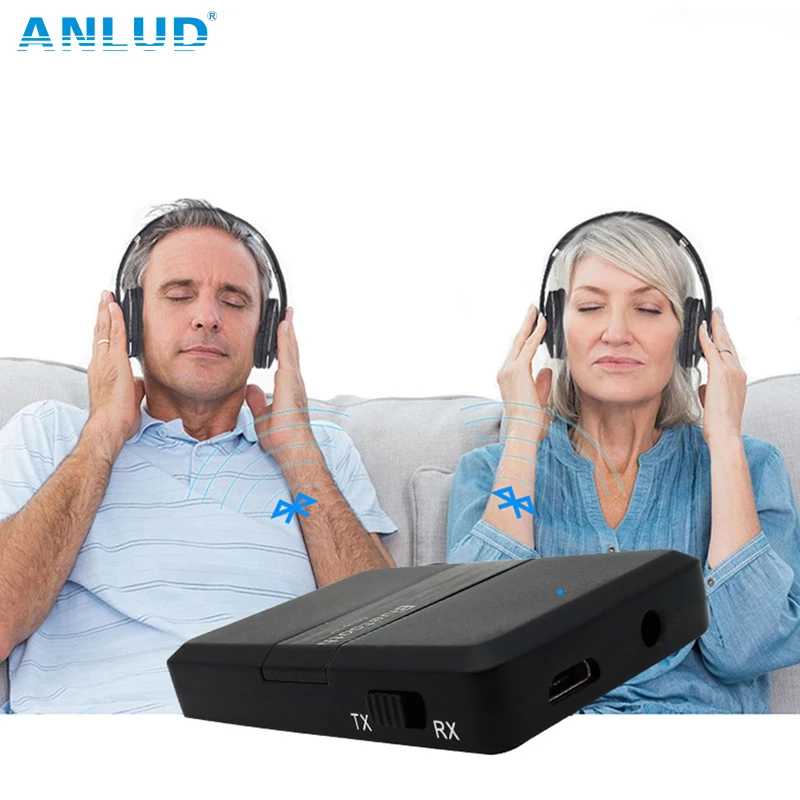 ANLUD Bluetooth Aux автомобильный адаптер Multipoint аудио Музыка приемник передатчик Dongle Aptx