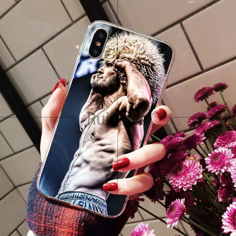Ruicaica khabib nurmagomedov UFC Новый чехол для телефона Fundas Apple iPhone 8 7 6 6S Plus X XS MAX 5 5S SE XR