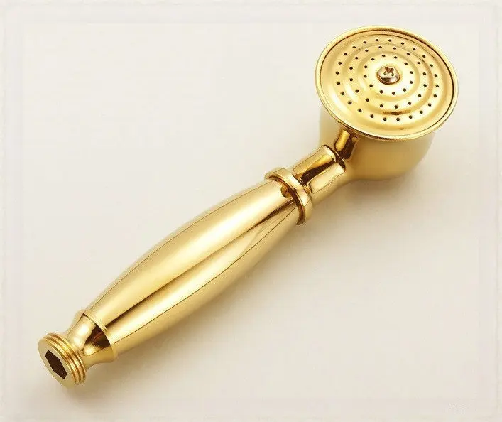 

Gold Telephone Hand Held Shower Head Water Saving Antique Golden Handheld Sprayer Shower Set TH018