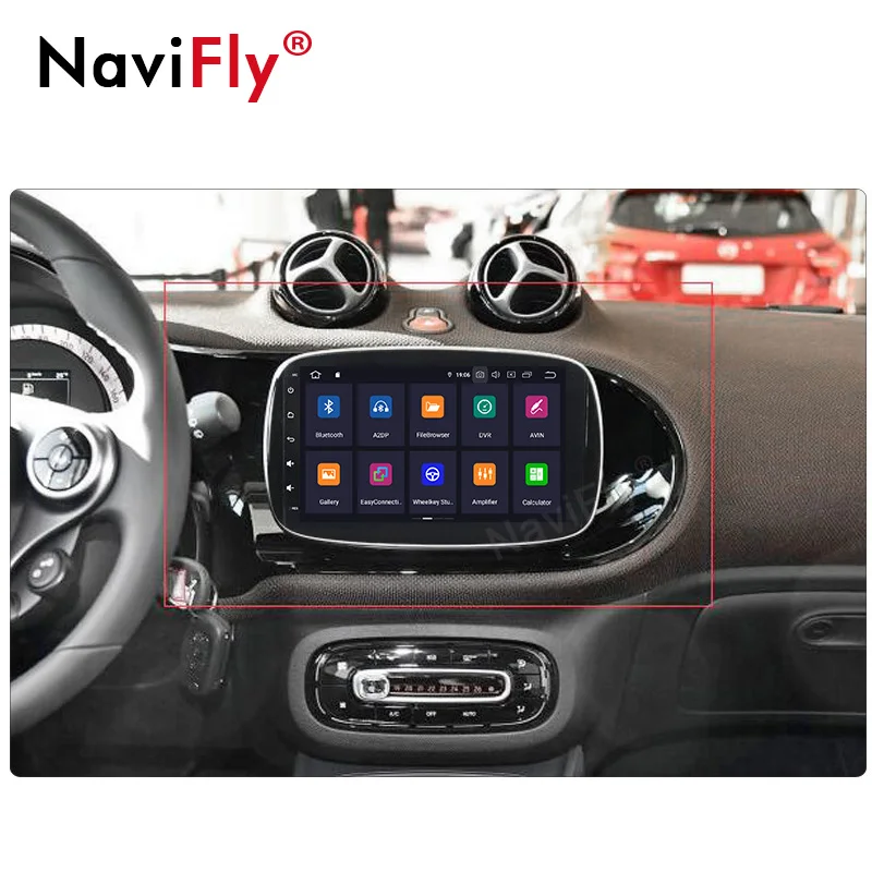 9 &quotAndroid 0 IPS DSP автомобильный dvd-плеер радио GPS для Benz Smart Fortwo C453 A453 W453 2015-2018