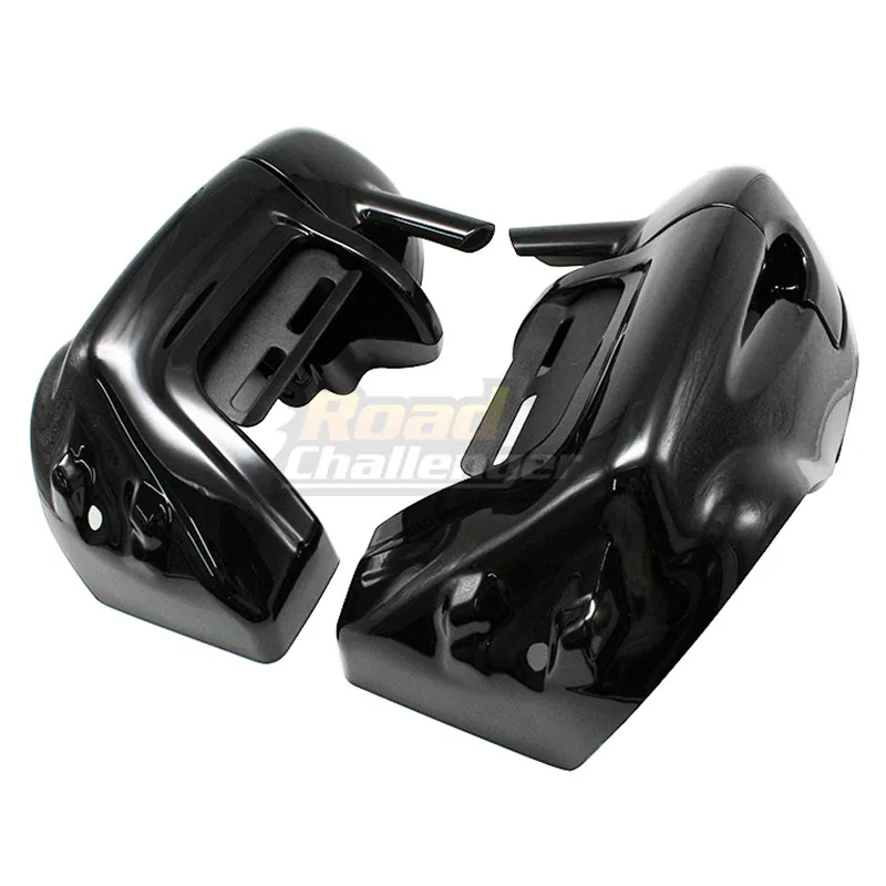 

Motorcycle Vivid Black Speaker Box Lower Vented Fairing Leg For Harley Touring FLHX FLTRX Street Electra Road Glide 1997-2013