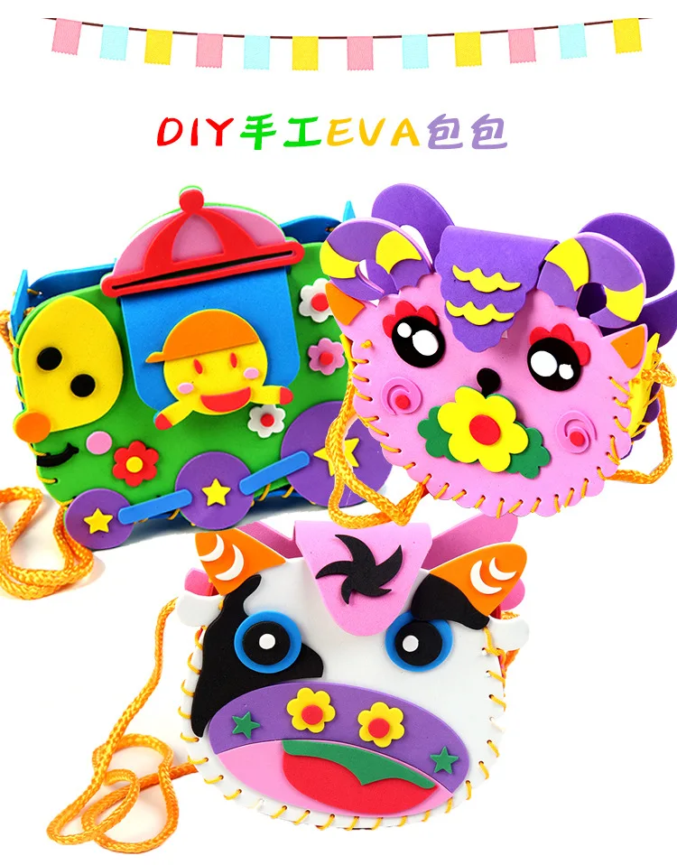 Детская игрушка EVA DIY наклейки детский сад игрушка материал посылка мультяшная сумка Детские игрушки девочка ремесла Дети ремесла наборы