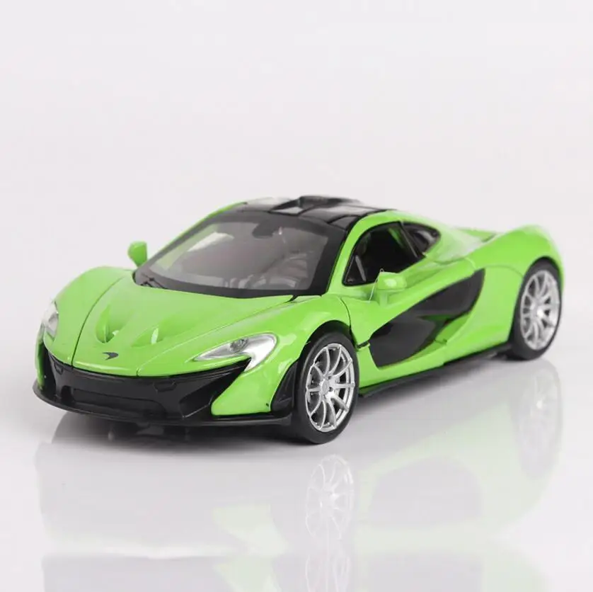 1/32 Diecasts & Toy Vehicles McLaren P1 модель автомобиля со звуком и светильник коллекция