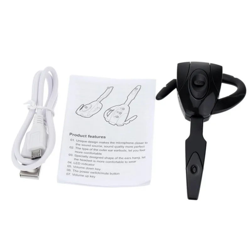 Бизнес Bluetooth гарнитура хенд фри Беспроводной наушники свободные руки Шум